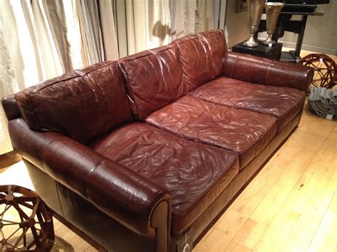 Brushed Leather Sofa